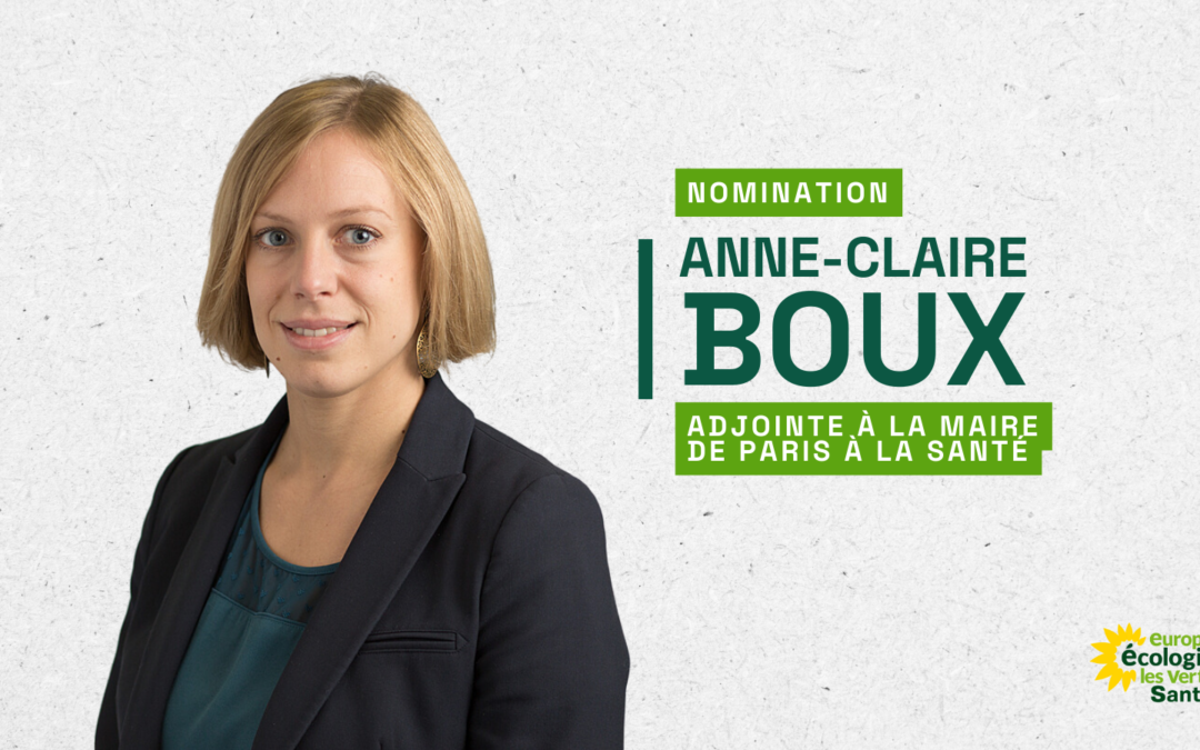 Anne-Claire Boux, nouvelle adjointe à la Maire de Paris en charge de la santé